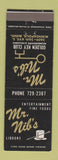 Matchbook Cover - Mr Nib's Golden Key Club Minneapolis MN restaurant
