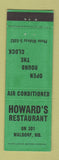 Matchbook Cover - Howard's Restaurant Waldorf ME WEAR