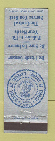 Matchbook Cover - General Life Insurance Company of Tampa FL