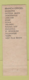 Matchbook Cover - General Life Insurance Company of Tampa FL