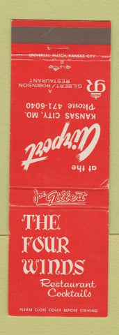 Matchbook Cover - Four Winds Restaurant at the Airport Kansas City MO