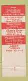 Matchbook Cover - Four Winds Restaurant at the Airport Kansas City MO