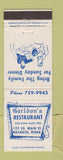 Matchbook Cover - Carldon's Restaurant Nazareth PA
