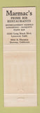 Matchbook Cover - Marmac's Restaurant Downey Lynwood CA