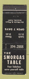 Matchbook Cover - Smorgas Table Restaurant Seaside CA