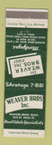 Matchbook Cover - Wever Bros Real Estate Baltimore MD