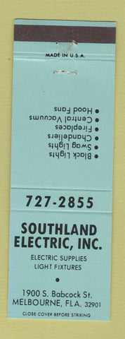 Matchbook Cover - Southland Electric Melbourne FL
