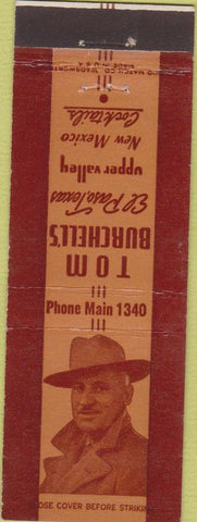 Matchbook Cover - Tom Burchell's El Paso TX bar