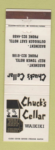 Matchbook Cover - Chuck's Cellar Restaurant Waikiki Hawaii