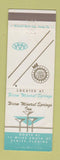 Matchbook Cover - Warm Mineral Springs Inn Venice FL