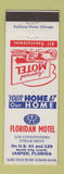 Matchbook Cover - Floridan Motel Jasper FL