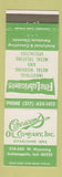 Matchbook Cover - Crescent Oil Company Indianapolis IN
