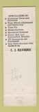 Matchbook Cover - Rayburn's DX oil gas New Whiteland IN
