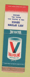 Matchbook Cover - Valvoline oil gas Joe's Uptown Service Racine WI WEAR