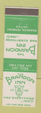 Matchbook Cover - Brandon Inn Brandon VT