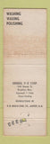 Matchbook Cover - Thur O Wash Car Wash