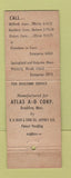 Matchbook Cover - Edgcomb Steel Milford Hartford Darien CT Springfield MA