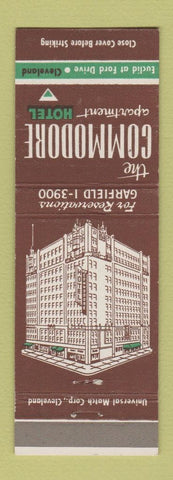 Matchbook Cover - Commodore Apartment Hotel Cleveland OH
