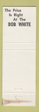Matchbook Cover - Bob White Motel Alexander City AL