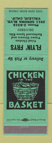 Matchbook Cover - Flyin' Frys Fried Chicken Vallejo CA