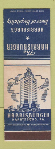 Matchbook Cover - Harrisburger Hotel Harrisburg PA