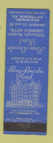 Matchbook Cover - Penn Lincoln Hotel Pittsburgh PA