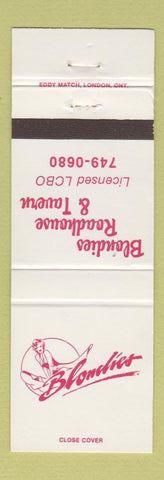 Matchbook Cover - Blondies Roadhouse Tavern