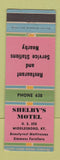 Matchbook Cover - Shelby's Motel Middlesboro KY
