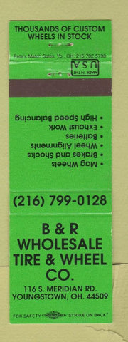 Matchbook Cover - B&B Wholesale Tire Wheel Youngstown OH