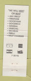 Matchbook Cover - B&B Wholesale Tire Wheel Youngstown OH