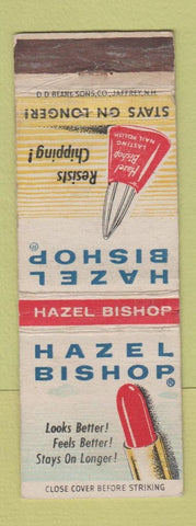 Matchbook Cover - Hazel Bishop Cosmetics Lipstick Nail Polish WEAR