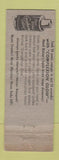 Matchbook Cover - Hazel Bishop Cosmetics Lipstick Nail Polish WEAR