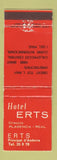 Matchbook Cover - Hotel Erts Spain WEAR