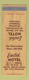 Matchbook Cover - Euclid Motel Bay City MI