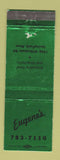 Matchbook Cover - Eugene's Restaurant Springfield MA WEAR