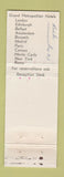 Matchbook Cover - Europa Hotel Brussels Belgium WEAR