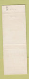 Matchbook Cover - Evans Hotel Restaurant Hot Springs SD TEAL