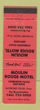 Matchbook Cover - Moulin Rouge Motel Sturgeon Falls ON RED