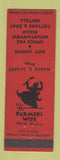 Matchbook Cover - Farmer's Wife Gift Shoppe Cottages Weld ME