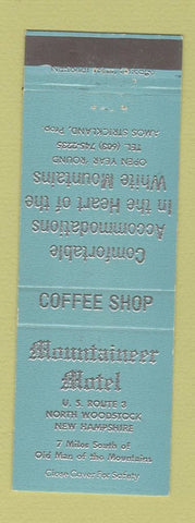 Matchbook Cover - Mountaineer Motel North Woodstock NH
