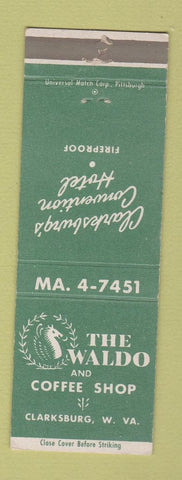 Matchbook Cover - Waldo Coffee Shop Clarksburg WV WEAR
