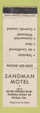 Matchbook Cover - Sandman Motel Ocala FL WEAR
