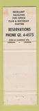 Matchbook Cover - Hotel Iroquois London ON