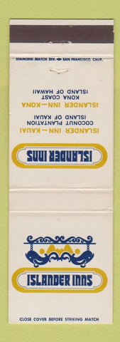 Matchbook Cover - Islander Inns Kona Kauai Hawaii