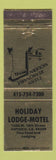 Matchbook Cover - Holiday Lodge Motel Antioch CA