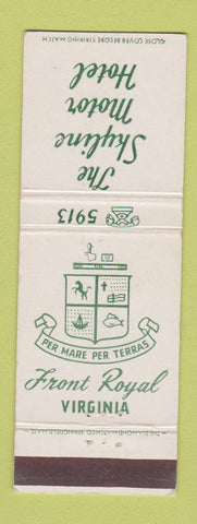 Matchbook Cover - Skyline Motor Hotel Front Royal VA WEAR