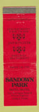 Matchbook Cover - Sandwon Park Hote Motel Noble Park Australia WEAR
