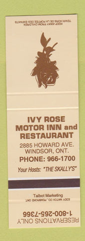 Matchbook Cover - Ivy Rose Motor Inn Restaurant Windsor ON