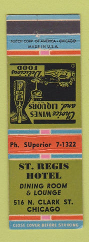 Matchbook Cover - St Regis Hotel Chicago IL