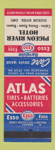 Matchbook Cover - Piegon River Hotel ON Esso oil gas